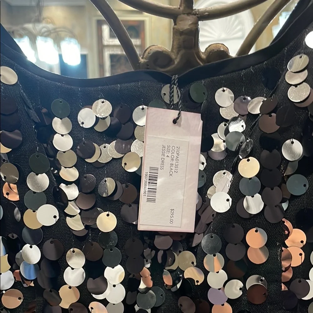 🖤🩶 NWT Milly  Sequin Jessie Dress - Picture 6 of 10